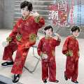 Kubelong Boys Hanfu Set Children's Tang Costume Primary and Secondary School Students Chinese Style Dress Performance. 