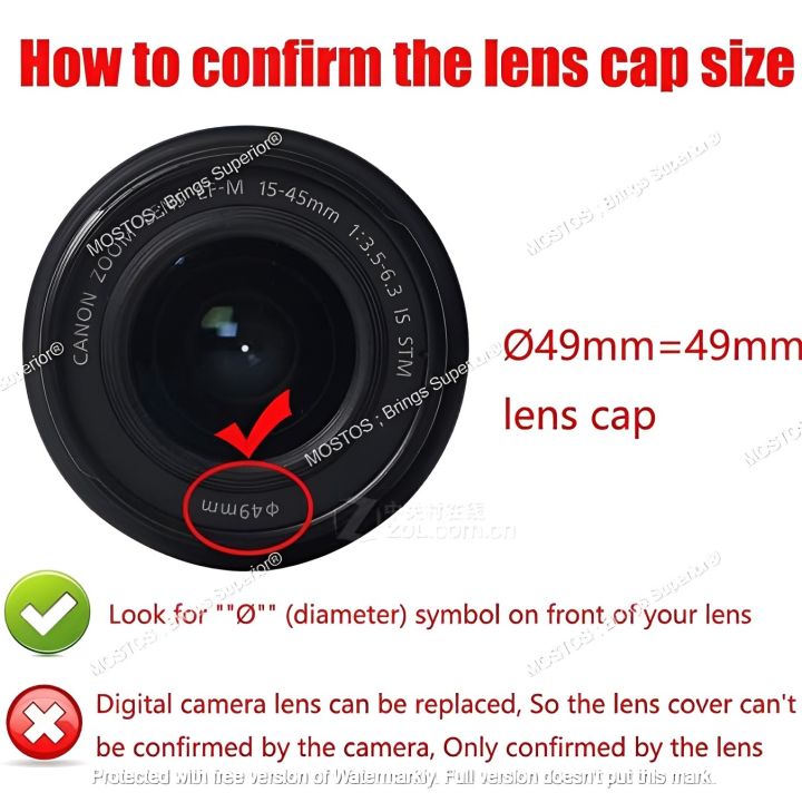 Canon%2049%20Lens%20Cap%20For%20Canon%2050mm%20F/1.8%20Stm%20Lens%20%E2%80%93%20Black%20-%20Image%206