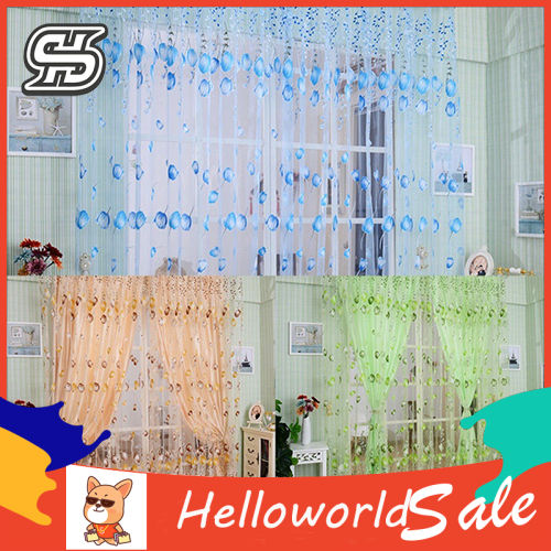 Romantic%20Floral%20Tulle%20Voile%20Room%20Divider%20Door%20Window%20Curtain%20Drape%20Panel%20Sheer%20-%20Image%209