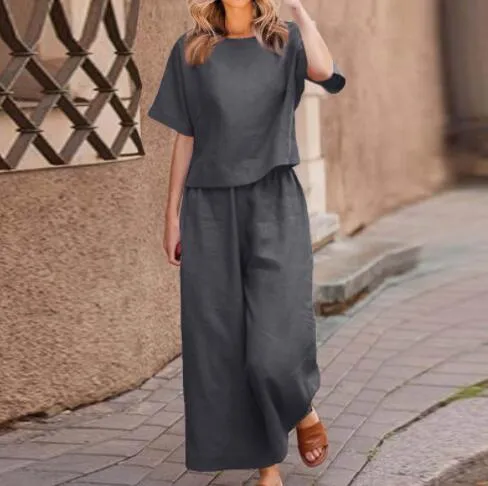 Women%20two-piece%20set%20loose%20and%20fashionable%20large%20size%20women's%20clothing%20-%20Image%206