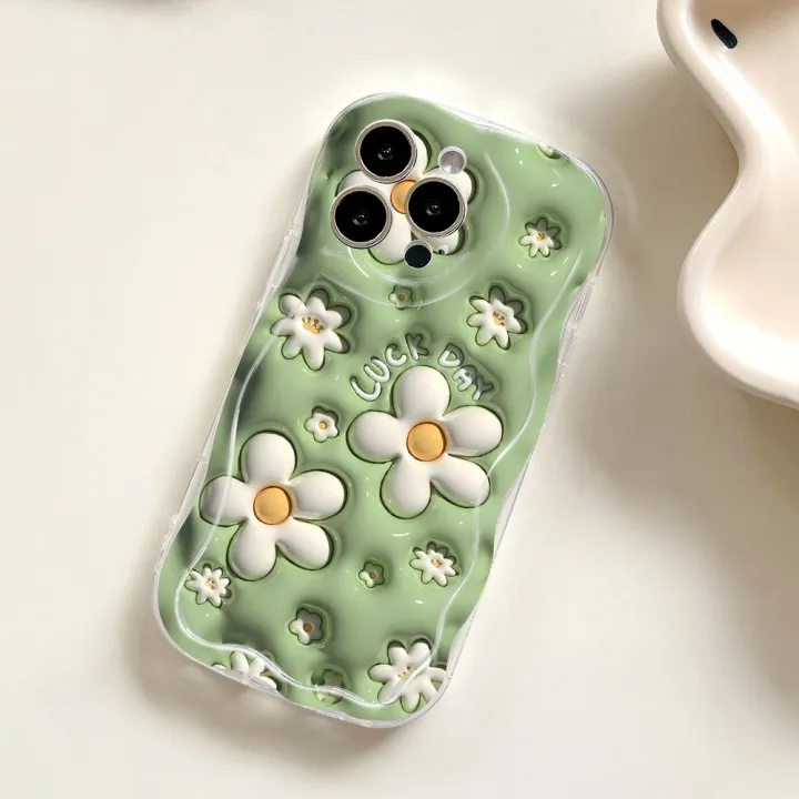 Jizetin%20for%20OPPO%20A60%20Back%20Cover%20Back%20Cover%20Creative%20Cute%20Flowers%20Cream%20Wavy%20Edge%20Soft%20Silicone%20Phone%20Case%20-%20Image%207