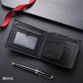 Avro Premium Men's High Quality Black Wallet For Men Soft PU Leather Money Bag For Man Short Wallet's Fashion Vintage Wallet's Casual Male Wallet Multi-Card Soft Purse Multi-function Moneybag For Man - Wallet For Men.