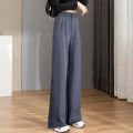Women'S Loose Spring Summer 2024 New High Waist Wide Legs Slim Casual Trousers Korean Fashion Trend Female Suit Straight Pants. 
