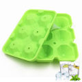 Ice Cube Trays Release Silicone Diamond Shaped 6 Grids Ice Trays with Spill-Resistant Removable Lid Stackable DIY Home Ice Cube Molds with Small Funnel for Chilled Drinks.