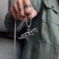 Titanium Steel Necklace Men's Trendy Light Luxury Original Geometric Diamond Pendant ins Cool Style Simple Jewelry Female Chain.