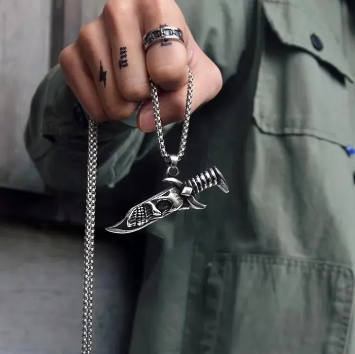 Titanium%20Steel%20Necklace%20Men's%20Trendy%20Light%20Luxury%20Original%20Geometric%20Diamond%20Pendant%20ins%20Cool%20Style%20Simple%20Jewelry%20Female%20Chain%20-%20Image%205