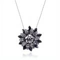 【beauty code store】(New) morkola Black Dahlia necklace flower pins for women party crystal necklaces jewelry.