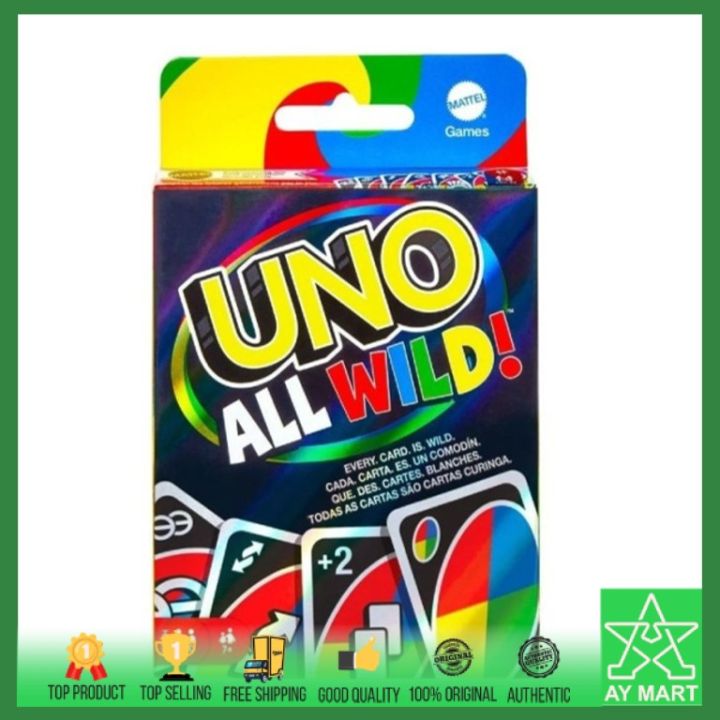 UNO All Wild! Edition: Fast-Paced Card Game with Every Card as a Wild Card for Fun and Excitement Family Card Game