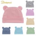 Soft Newborn Hat Baby Beanie Cotton Infant Bonnet Baby Cap for Girls Boys Kids Hats Newborn Photography Props Accessories 0-12MHeadbands. 