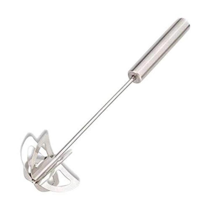 Stainless Steel Hand Egg Beater - Silver