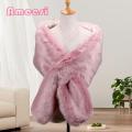 Faux Fur Scarf Stylish Imitation Fur Shawl for Women Luxurious Warm Wrap Scarf for Evening Dress Buyers' Favorite Luxurious Fur Wrap. 