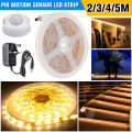 PIR Motion Sensor LED Strip Lights Wireless Wardrobe Closet Night Lamp.