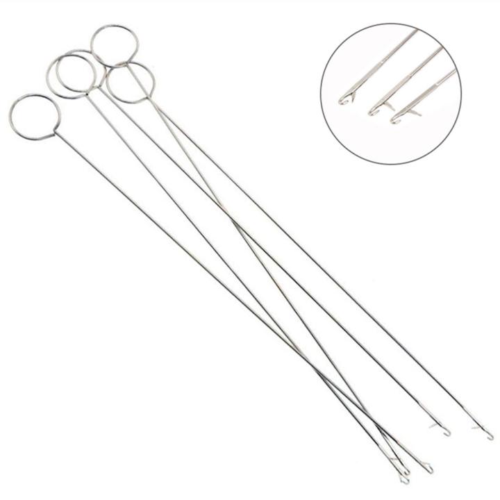 1pcs Stainless Steel Sewing Loop Turner Hook Turning Fabric Tubes Strap Tool jingu