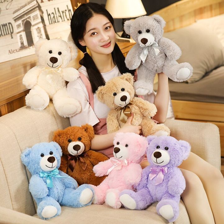 New%20Arrive%207%20Colors%2035cm%20Cute%20Bow%20Tie%20Teddy%20Bear%20Plush%20Toy%20Doll%20For%20Children%20Gift%20-%20Image%202