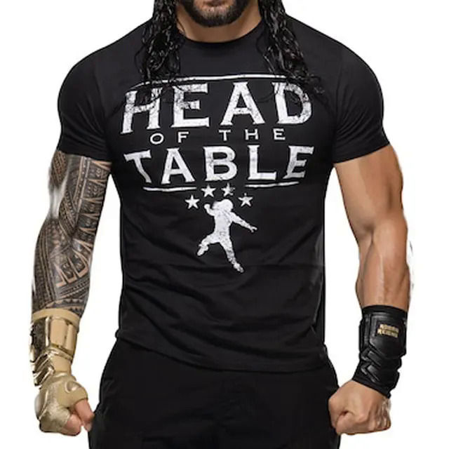 Men's%20Fanatics%20Branded%20Black%20Roman%20Reigns%20Head%20Of%20The%20Table%20T-Shirt%20Summer%20Short%20Sleeve%20Casual%20Children%20Clothes%20Tops%20Dislikelike%20-%20Image%207