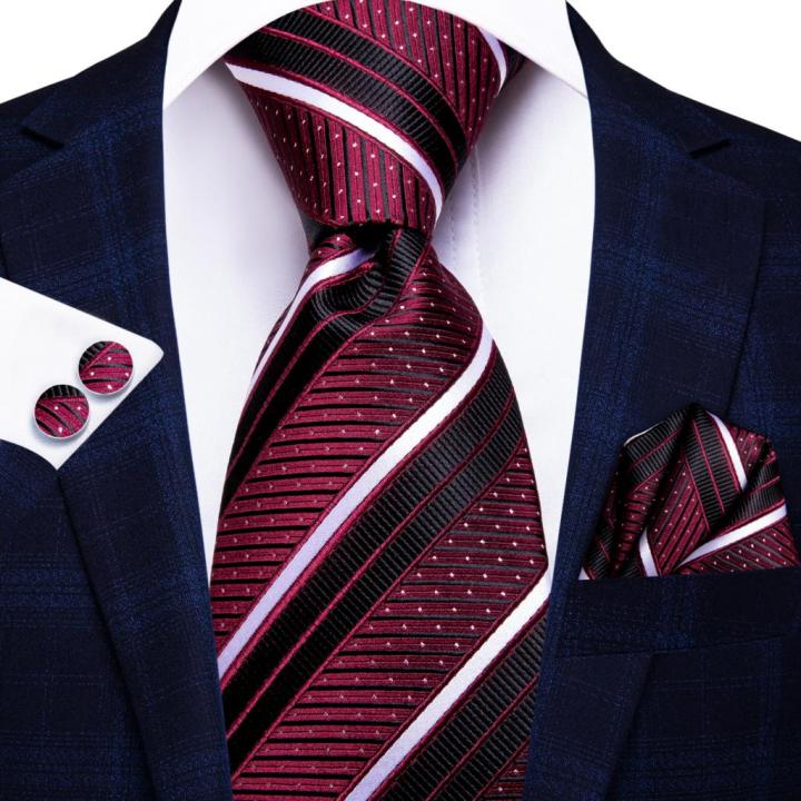 Hi-Tie%20Burgundy%20Paisley%20Striped%20Silk%20Wedding%20Tie%20For%20Men%20New%20Design%20Mens%20Necktie%20Hanky%20Cufflinks%20Set%20Business%20Party%20Dropshipping%20-%20Image%206