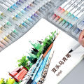 Noya manufacturers wholesale alcohol oily marker double-ended children's painting watercolor pen set paintbrushes graffiti pens.