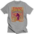 New Janis Joplin Psychedelic Navy Heather Adult T-Shirt.