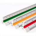Angel Mark Triangle Ruler Triangular Scale 1:20-1:500 Alloy Metal Plastic Straight 30Cm Architect Engineer Accurate Drafting Measure Tool School Supplies Set Protractor Lettering Rulers Folding Architecture Engineering.