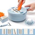 Goglor Vegetable Slicer Cutter with 6 Blades 8 Functions, Veggie Spiralizer Cutter and Shredder.