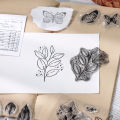 Sweet Journal Clear Silicone Stamp Butterfly Flower Letters Style Transparent Stamps for DIY Scrapbooking Photo Album Cards Handmade Paper Craft Decoration. 