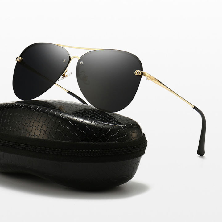 Fashion Polarized UV400 Protection Sunglasses Pilot Glasses Frame Anti  Glare Safety Driving Eyeglasses Men