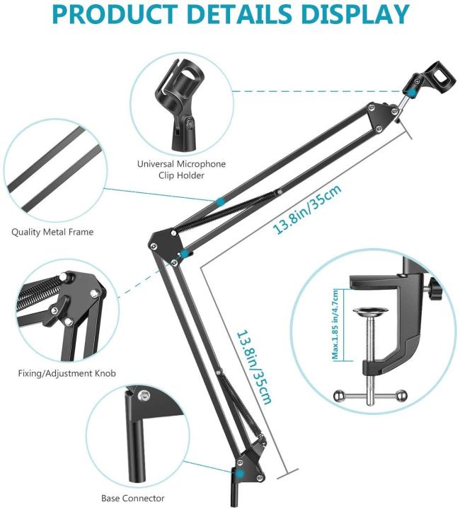 Professional%20Microphone%20Stand%20Suspension%20Scissor%20Arm%20with%20Holder%20For%20Dynamic%20and%20Condenser%20Microphone%20(Black)%20-%20Image%208