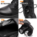 Summer Thin Dr. Martens Boots Women2023New Leather Mesh Breathable Ankle Boots Hollow Flat Sandals Small Size34. 