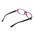Plastic Full Rim Frame Clear Lens Glasses Spectacles Black Purple for Women Man.
