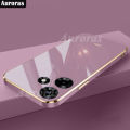 For Realme Note 60 Phone Case Luxury Shockproof Straight Edge Soft TPU Double-Sided Electroplating Bumper for Realme Note 60 Cover Casing HP. 