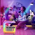 G3 5 In 1 Wireless Charger Bluetooth Speaker Clock With RGB LED Atmosphere Light.