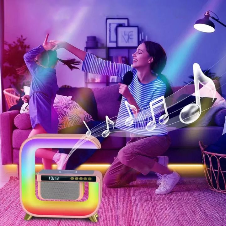 G3%205%20In%201%20Wireless%20Charger%20Bluetooth%20Speaker%20Clock%20With%20RGB%20LED%20Atmosphere%20Light%20-%20Image%203