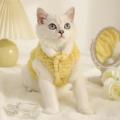 Pet Cat Clothes Padded Thickened Warm Button Closing Comfortable To Wear 2-Legged Charming Pet Clothing Cat Accessories. 
