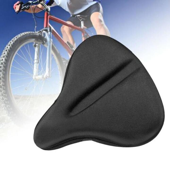 Silicone Bike Seat Cushion Cover for Large Wide Bike Saddle Pad