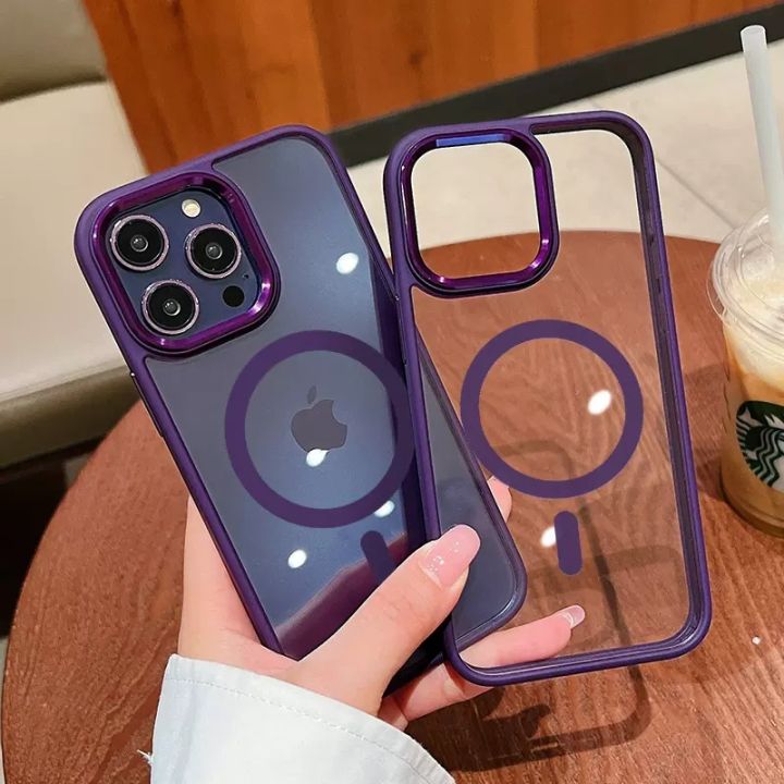 New iPhone 15 phone with eagle eye gold shield magnetic suction three in one Apple 14 full package fall protection case