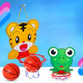 GC Kids Basketball Hoop Kit Cartoon Animals Hanging Basketball Stand Outdoor Indoor Game Sports For Boys Girls Gifts. 
