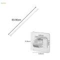 Telescopic Curtain Rod Spring Curtain Rod for Doorway Bedroom Cupboard 50cm to 90cm.