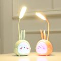 Cute Cartoon Design Rechargeable Table Lamp Foldable Design Animals Reading Light. 