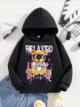 Bear Printed Kids Hoodie.