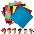 High Quality Solid Hip Hop Cotton Bandana Square Scarf Headband Scarf Black Paisley Gifts Pirnt For Women/Men/Boys/Girls. 