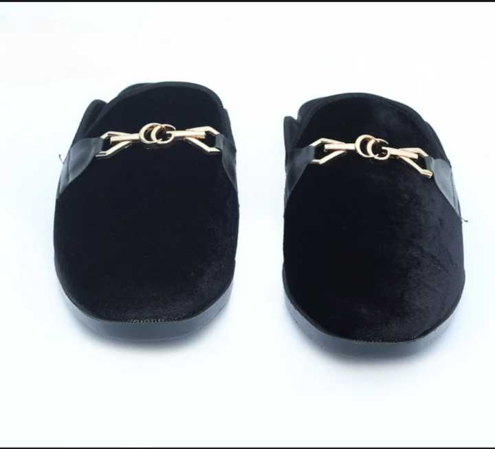 Velvet%20Fabrics%20Half%20Shoe%20Black%20Color%20For%20Men%20-%20Image%205