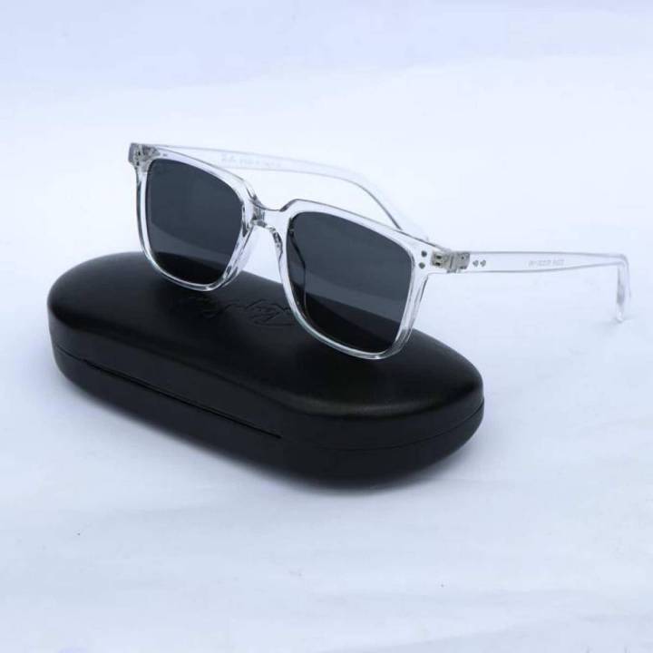 Black Lens White Frame Casual Sunglasses for Men - Sun Glass For Men