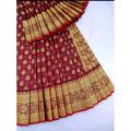 Soft silk katan  Saree For Women Without Blouse Pieces. 