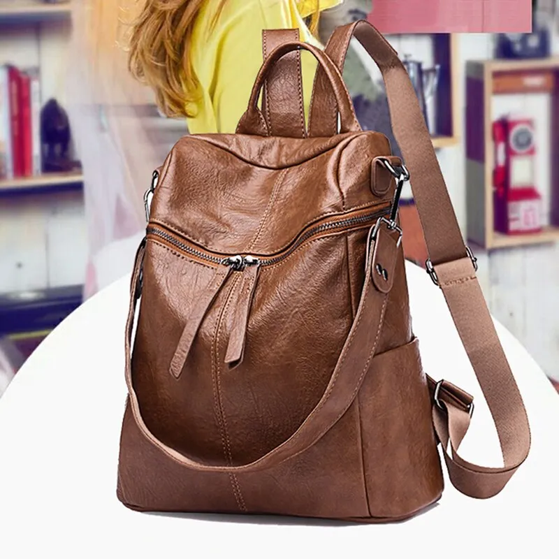 Korean Version Backpack Women The Wild Fashion Female  display picture 1
