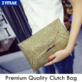 Clutch Bag 2024 New Collection CB-64G Golden Color Stylish Gorgeous Shiny Party Bag Ladies Bag Women Bag Clutch Bag For Girls. 