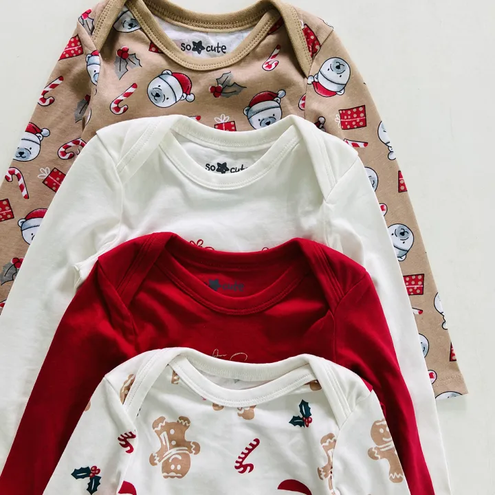 Pack%20of%203%20Pcs%20Assorted%20Toddler%20Baby%20Full%20Sleeve%20Bodysuit%20Printed%20Cotton%20Romper%20From%20Levin%20-%20Image%204