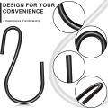 120Pcs S-Shaped Hook Small S-Shaped Hook Metal for MINI Decorative Hook for Crafts (Black). 