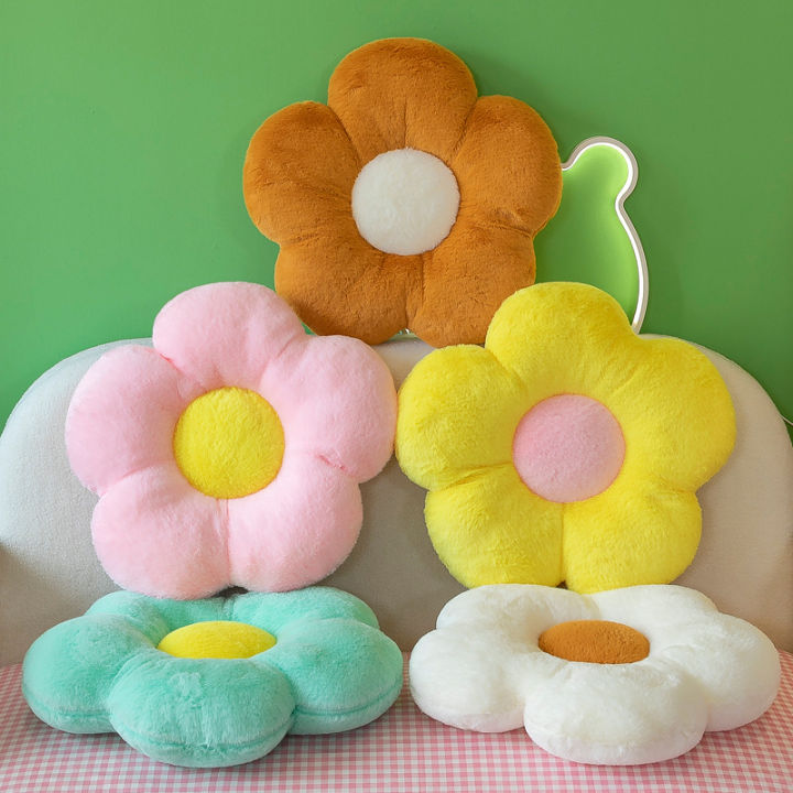 Multicolor Sunflower Shape Sofa Cushions, Chair Pad, Plush toy, Birthday gift, cartoon plush Cushion ,Home Sofa Decoration Premium Quality