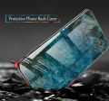 Phone Case for Infinix Hot 11S Back Cover Fashion Marble Tempered Glass Soft Silicone Cases for Infinix Hot 11S Cover. 