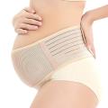 Maternity Support Belt Breathable Pregnancy Belly Band Abdominal Binder Adjustable Back/Pelvic Support- L. 